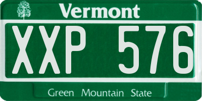VT license plate XXP576