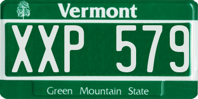 VT license plate XXP579