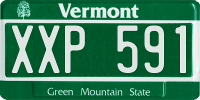 VT license plate XXP591