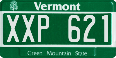VT license plate XXP621