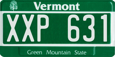VT license plate XXP631