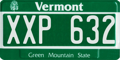 VT license plate XXP632