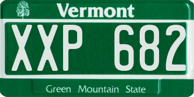 VT license plate XXP682