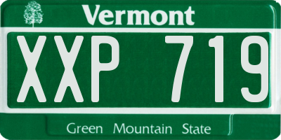 VT license plate XXP719