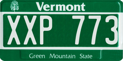 VT license plate XXP773