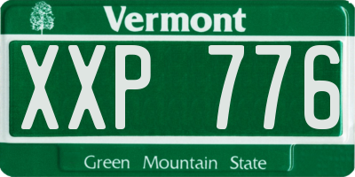 VT license plate XXP776
