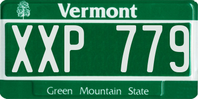 VT license plate XXP779