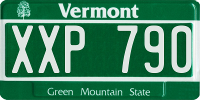 VT license plate XXP790