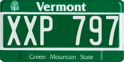 VT license plate XXP797