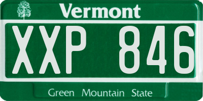 VT license plate XXP846