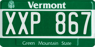 VT license plate XXP867