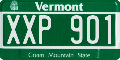 VT license plate XXP901