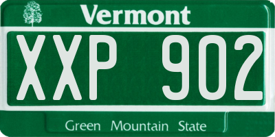 VT license plate XXP902