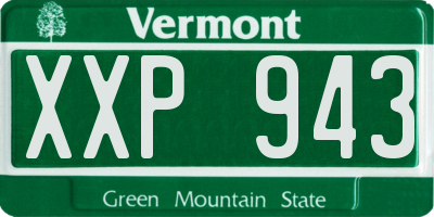 VT license plate XXP943