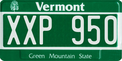 VT license plate XXP950