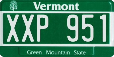 VT license plate XXP951