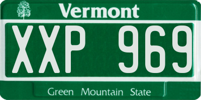 VT license plate XXP969
