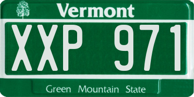 VT license plate XXP971