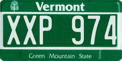 VT license plate XXP974
