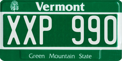 VT license plate XXP990