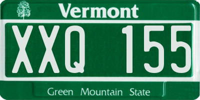 VT license plate XXQ155