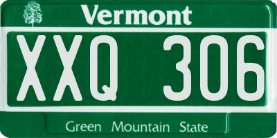 VT license plate XXQ306