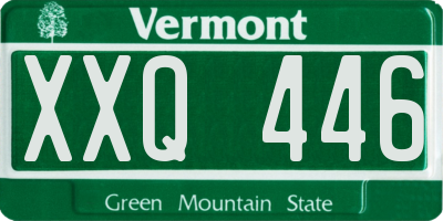 VT license plate XXQ446