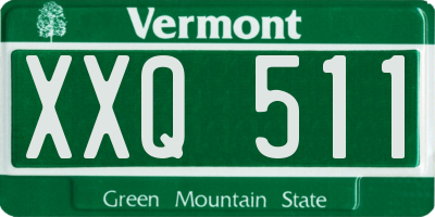VT license plate XXQ511