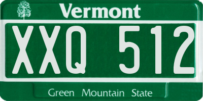 VT license plate XXQ512