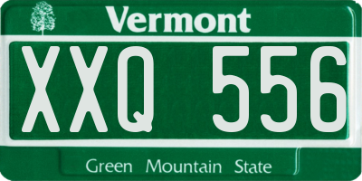 VT license plate XXQ556
