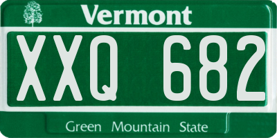 VT license plate XXQ682