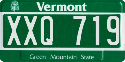 VT license plate XXQ719