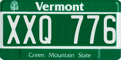 VT license plate XXQ776