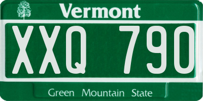VT license plate XXQ790