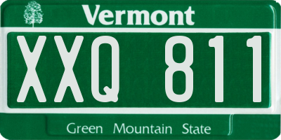 VT license plate XXQ811
