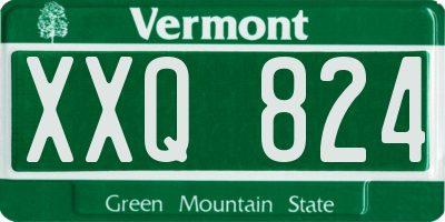 VT license plate XXQ824