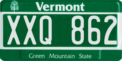VT license plate XXQ862