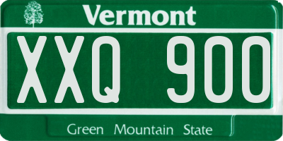 VT license plate XXQ900