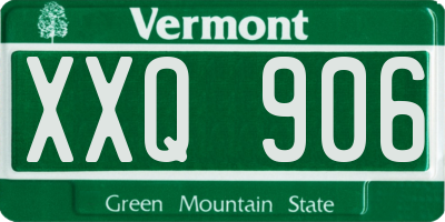 VT license plate XXQ906