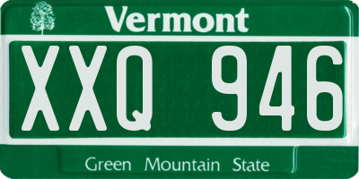 VT license plate XXQ946