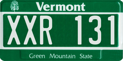 VT license plate XXR131