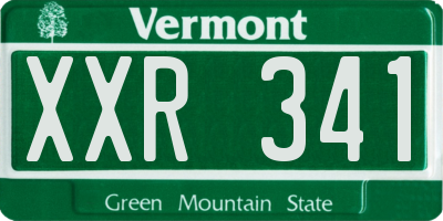 VT license plate XXR341