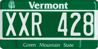 VT license plate XXR428