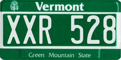 VT license plate XXR528