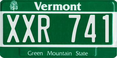VT license plate XXR741