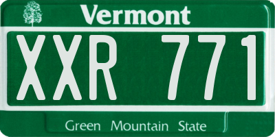 VT license plate XXR771
