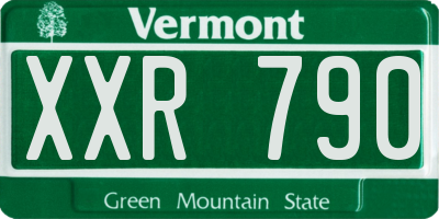 VT license plate XXR790