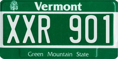 VT license plate XXR901