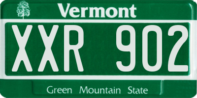 VT license plate XXR902