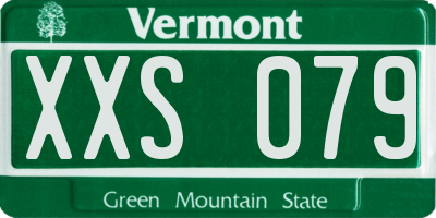 VT license plate XXS079